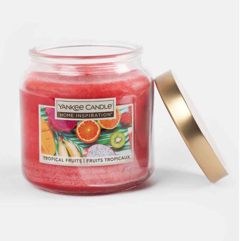 Yankee Candle Home Inspiration Tropical Fruits Medium Jar Candle Extra Image 1